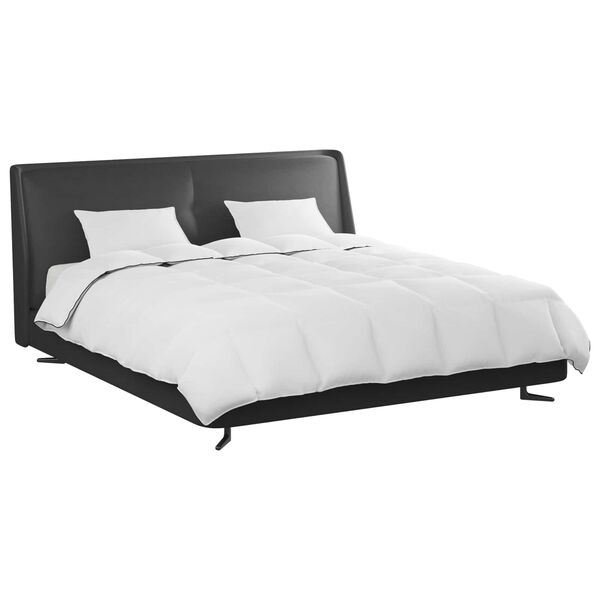 vidaXL Vetrar s&aelig;ng me&eth; kodda 3 pcs Hv&iacute;tt D&uacute;nfja&eth;rir