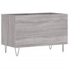 vidaXL Pl&ouml;tusk&aacute;pur Gr&aacute;ir Sonoma Eik 74,5x38x48 cm Samsettur Vi&eth;ur
