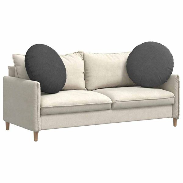 vidaXL Setjp&uacute;&eth;ar 2 pcs D&ouml;kk gr&aacute; &Oslash; 80 cm Korduroy efni