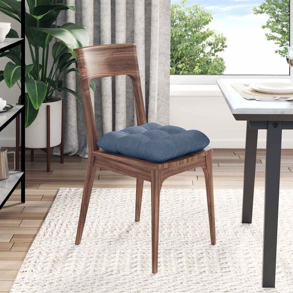 vidaXL Setjpúðar 4 pcs Blár 40 x 40 cm Korduroy efni