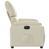 vidaXL Electric Recliner Chair Cream gervi le&eth;ur