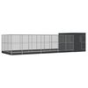 vidaXL St&oacute;rt Fuglab&uacute;r me&eth; Framlengingu Silfurlita&eth; 911x303x216 cm St&aacute;l