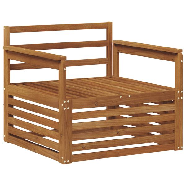 vidaXL 2 Stykki S&oacute;fi me&eth; armheimar Hrein akas&iacute;utr&eacute; N&aacute;tt&uacute;rulegur