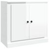 vidaXL Skenkur H&aacute;glans Hv&iacute;tur 70x35,5x67,5 cm Samsettur Vi&eth;ur