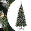 vidaXL Gervi j&oacute;latr&eacute; me&eth; 150 LED Gr&aelig;nn 120 cm PVC, plast og st&aacute;l