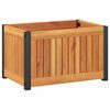 vidaXL Gar&eth;pl&ouml;ntuker 45x30x27,5 cm Gegnheill Akas&iacute;uvi&eth;ur og St&aacute;l