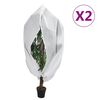 vidaXL Pl&ouml;ntuyfirbrei&eth;slur m/ Rennil&aacute;s 2 stk. Fl&iacute;s 70 g/m&sup2; 3,93x3,5 m