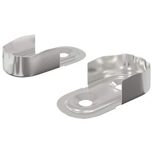 vidaXL Sk&aacute;pstangast&iacute;fu 2 pcs Hv&iacute;tt sink 40 x 18 x 10 mm J&aacute;rn