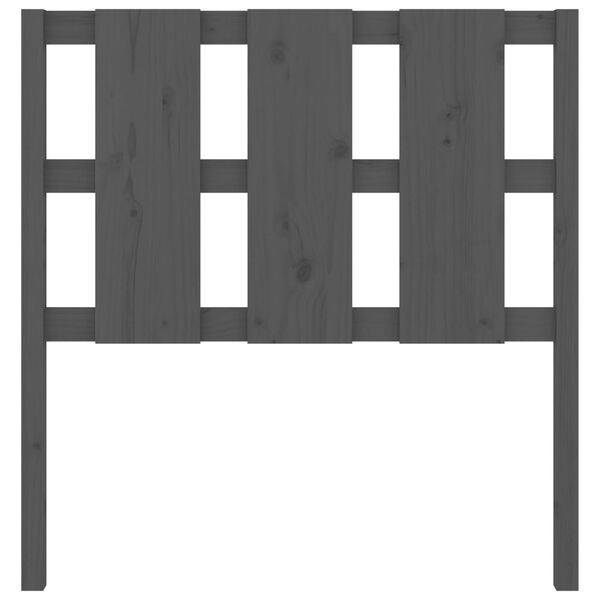 vidaXL H&ouml;f&eth;agafl fyrir R&uacute;m Gr&aacute;r 105,5x4x100 cm Gegnheil Fura