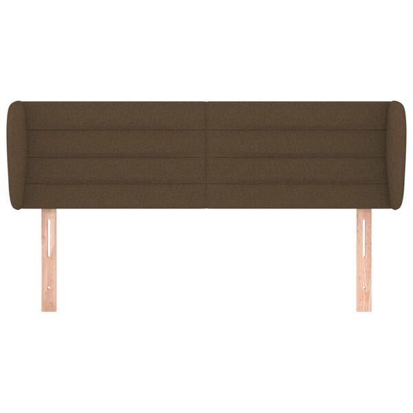 vidaXL H&ouml;f&eth;agafl me&eth; Eyrum 147x23x78/88 cm D&ouml;kkbr&uacute;nn Efni