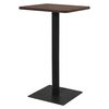 vidaXL B&iacute;str&oacute;bor&eth; D&ouml;kk&ouml;skugr&aacute;tt 70x70x107 cm