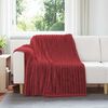 vidaXL Kast teppi Bordeaux Rau&eth;ur 200 x 150 cm Fl&iacute;s