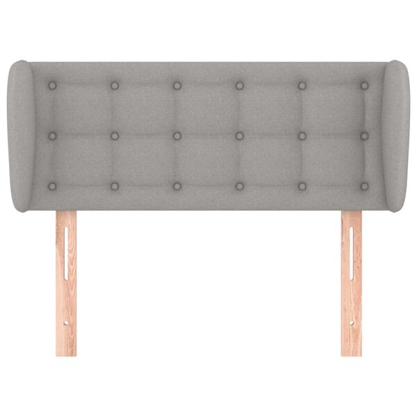 vidaXL H&ouml;f&eth;agafl me&eth; Eyrum 80x5x78/88 cm Lj&oacute;sgr&aacute;tt Efni