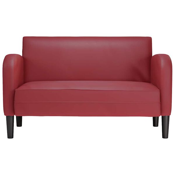 vidaXL Loveseat S&oacute;fi V&iacute;nrau&eth;ur 110 cm Gervile&eth;ur