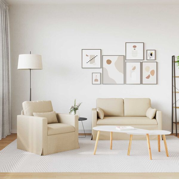 vidaXL S&oacute;fi 2 pcs Rj&oacute;malitur 139 x 78 x 80 cm d&uacute;kur