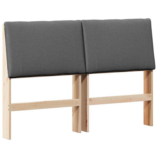 vidaXL B&oacute;lstru&eth; r&uacute;mgafl D&ouml;kk gr&aacute; 150 cm Solid furuhikk