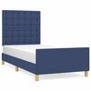 vidaXL R&uacute;mgrind me&eth; H&ouml;f&eth;agafli Bl&aacute;r 80x200 cm Tau&aacute;kl&aelig;&eth;i