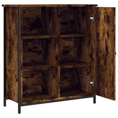 vidaXL Skenkur Reyktóna Eikarlitur 70x30x80 cm Samsettur Viður