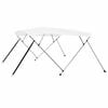 vidaXL 4 Boga Bimini Skyggni Hv&iacute;tt 243x196x137 cm
