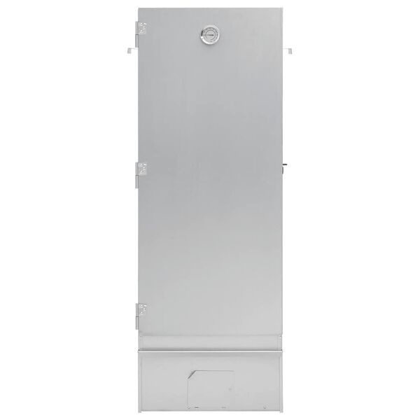 vidaXL BBQ Reykofn me&eth; Vi&eth;arsp&oacute;num 44,5x29x100 cm Galvanh&uacute;&eth;a&eth; St&aacute;l