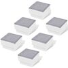 vidaXL LED innfelld lj&oacute;s 6 stk 100x100x68 mm
