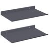 vidaXL Flj&oacute;tandi skrifbor&eth; 2 pcs Antras&iacute;t 30 x 18 x 2,5 cm St&aacute;l