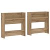 vidaXL Sk&oacute;knask&aacute;pur 2 pcs Artisan Eik 60 x 18 x 60 cm Samsettur vi&eth;ur