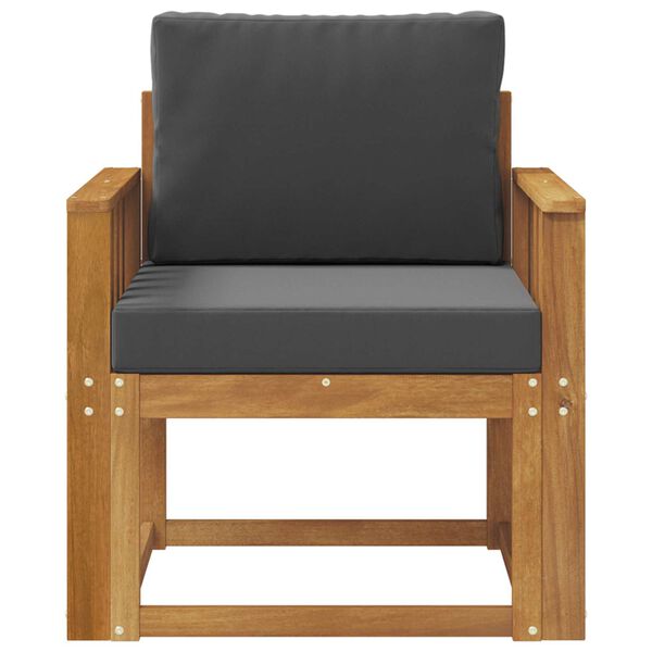 vidaXL &Uacute;tis&oacute;fi Solid Akas&iacute;uskei&eth; og P&oacute;lyester N&aacute;tt&uacute;rulegur