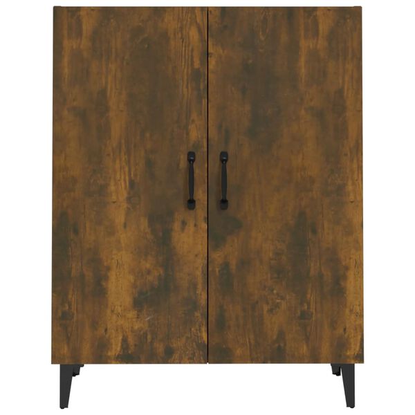 vidaXL Skenkur Reyklituð Eik 70x34x90 cm Samsettur Viður