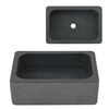 vidaXL Vaskur 45x30x15 cm Sj&aacute;varsteinn Svartur