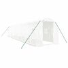 vidaXL Gr&oacute;&eth;urh&uacute;s me&eth; St&aacute;lgrind Hv&iacute;tt 20 m&sup2; 10x2x2 m