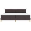 vidaXL LED Box Spring R&uacute;m me&eth; d&yacute;nu D&ouml;kk br&uacute;nt 200 x 200 cm d&uacute;kur