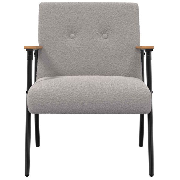 vidaXL Armst&oacute;ll Lj&oacute;sgr&aacute;r 59 x 75 x 78 cm Krulla&eth; ullarl&iacute;kur efni