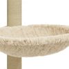 vidaXL Cat Tree me&eth; Sisal Scratching Post kremi 74 cm