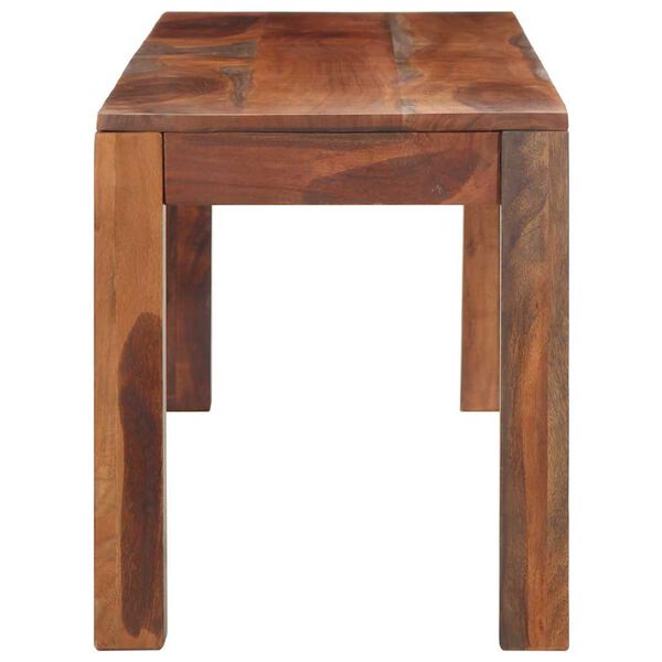 vidaXL Bekkur 160 cm Gegnheill Akas&iacute;uvi&eth;ur