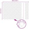 vidaXL Gir&eth;ingarp&oacute;stur Gr&aacute;r 10 x 0,6 m (40 x 40 mm net) St&aacute;l og PVC