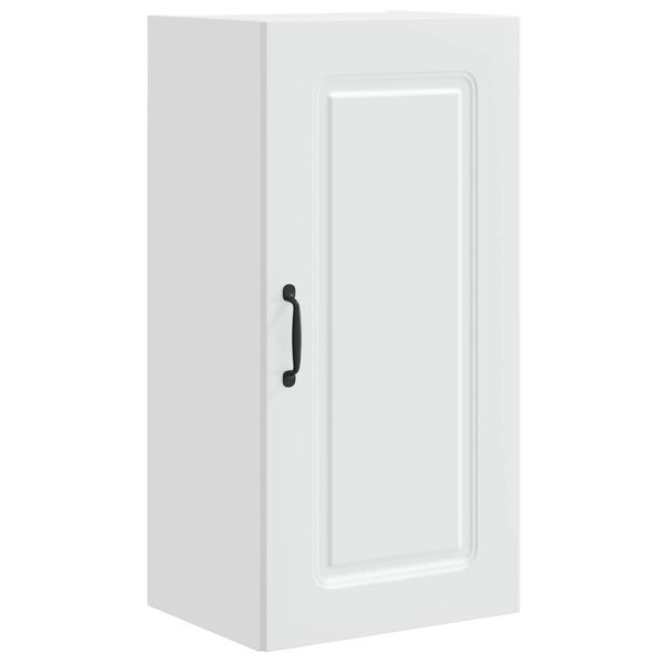 vidaXL Eldh&uacute;s sk&aacute;pur Kalmar Hv&iacute;tt 40 x 31 x 80 cm Samsettur vi&eth;ur