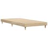vidaXL R&uacute;mgrind &aacute;n D&yacute;nu Sonoma Eikarlitur 90x190 cm Samsettur Vi&eth;ur