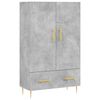 vidaXL H&aacute;r Sk&aacute;pur Steypugr&aacute;r 69,5x31x115 cm Samsettur Vi&eth;ur