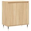vidaXL Skenkur Sonoma Eik 60x35x70 cm Samsettur Vi&eth;ur
