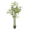 vidaXL Gerviplanta Bambus me&eth; Bl&oacute;mapotti Gr&aelig;n 160 cm