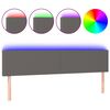 vidaXL LED H&ouml;f&eth;agafl 160x5x78/88 cm Gr&aacute;tt Le&eth;url&iacute;ki