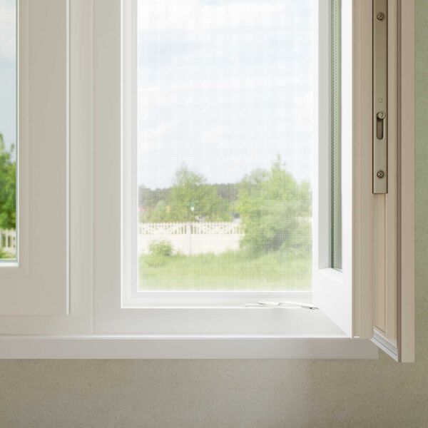 vidaXL Skord&yacute;ranet Hv&iacute;tt 100 x 2000 cm Glerf&iacute;ber