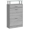 vidaXL Sk&oacute;sk&aacute;pur Gr&aacute;r Sonoma 63x24x104 cm Samsettur Vi&eth;ur