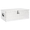 vidaXL Geymslubox Silfurlita&eth; 90x47x33,5 cm &Aacute;l