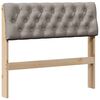 vidaXL B&oacute;lstru&eth; r&uacute;mgafl M&oacute;gr&aacute;r 90 cm Solid furuhikk