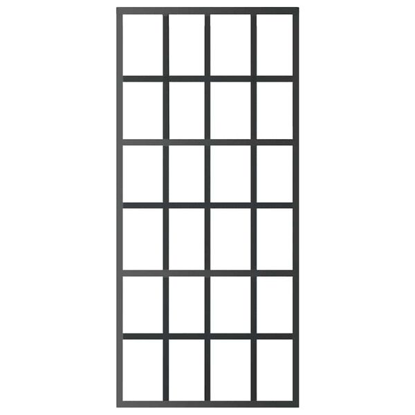 vidaXL Rennihur&eth; ESG Gler og &Aacute;l 90x205 cm Sv&ouml;rt