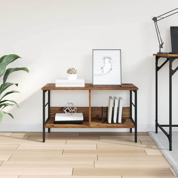 vidaXL Hilla Gamall vi&eth;ur 82 x 32 x 47 cm Samsettur vi&eth;ur