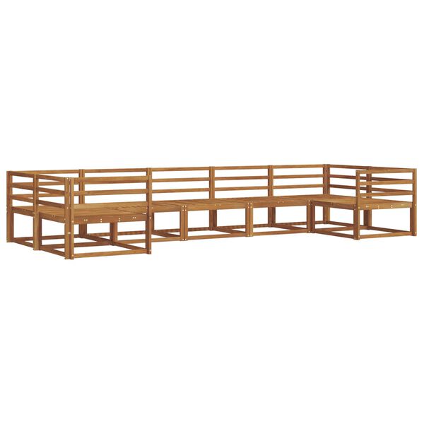 vidaXL &Uacute;ti s&oacute;fasett 7 pcs N&aacute;tt&uacute;rulegur Hrein akas&iacute;utr&eacute;