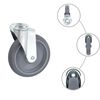 143428 vidaXL Bolt Hole Swivel Casters 4 pcs 125 mm